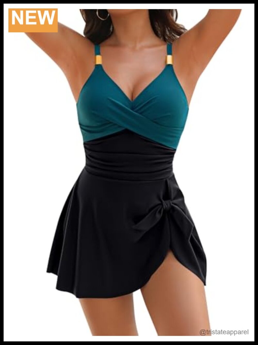Blooming Jelly Womens One Piece Swimsuit Tummy Control Slimming Bathing Suit